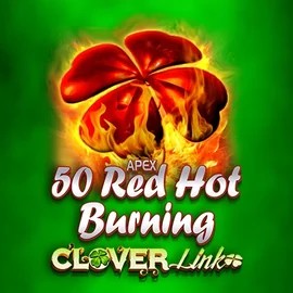 50 Red Hot Burning Clover Links logo by Novomatic Winbeatz Casino